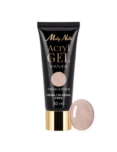 Molly Nails polügeel akrüülgeel Beige Goddess 30 ml