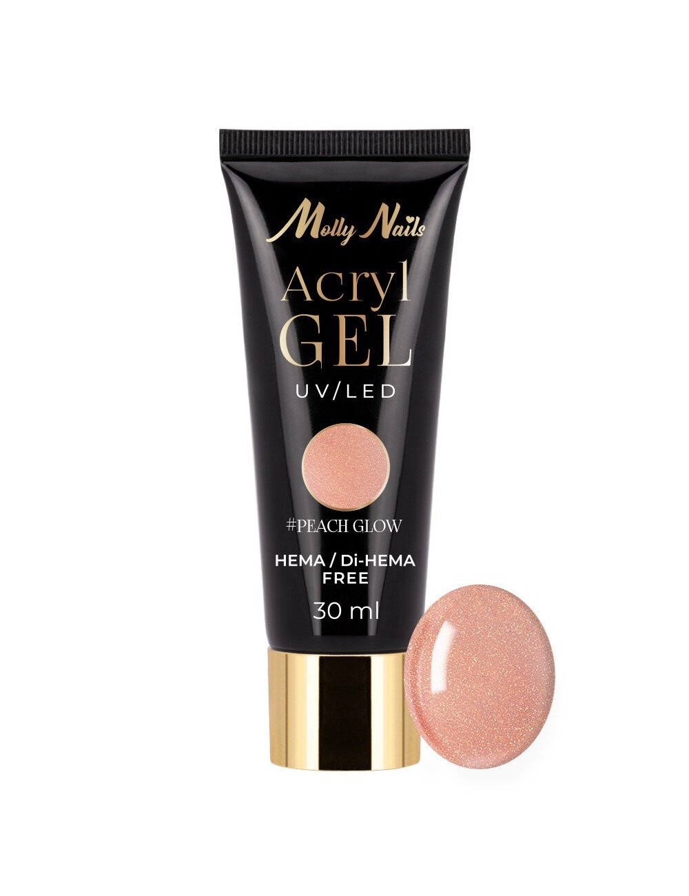 Molly Nails polügeel akrüülgeel Peach Glow 30 ml