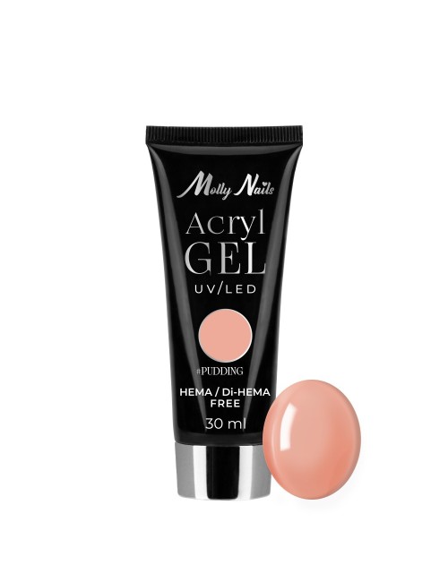 Molly Nails polügeel Pudding 30 ml – tugev akrüülgeel küüntele