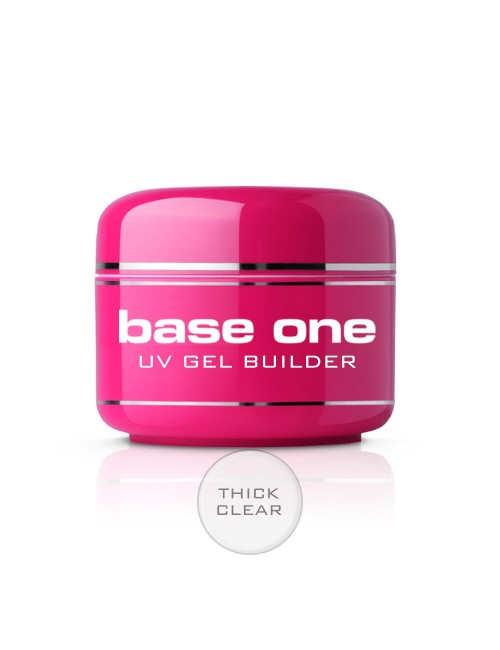 Silcare Base One Thick Clear ehitusgeel 50 g – tugev läbipaistev builder geel