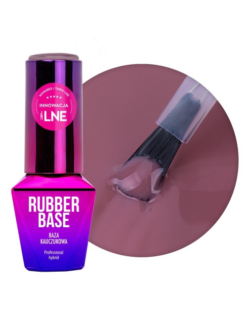 MollyLac Boom Blush Rubber Base 2in1 alusgeel maniküüriks 10 g