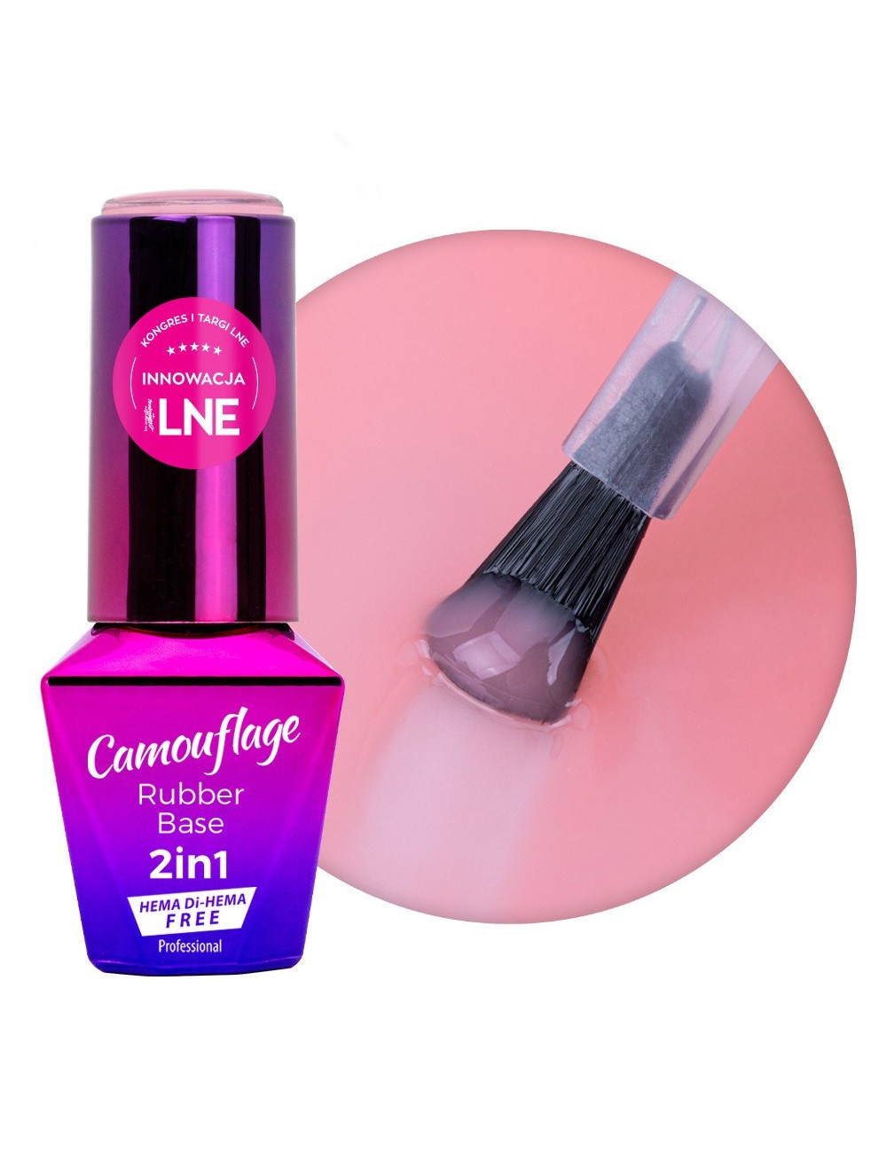 MollyLac Gentle Fluidy Rubber Base 2in1 alusgeel maniküüriks 10 g