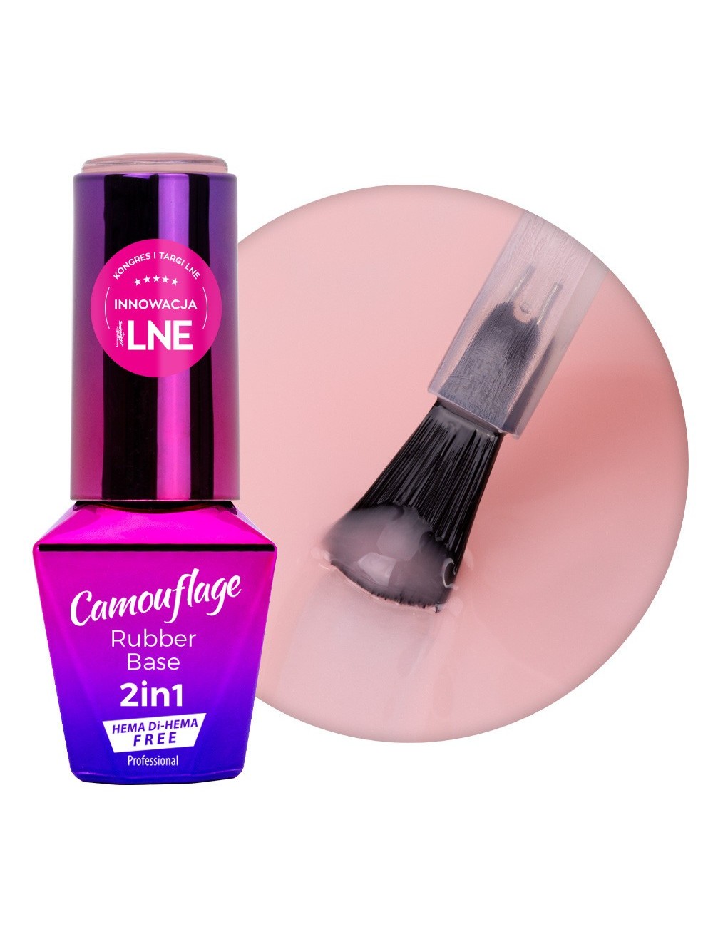 MollyLac Nectarine Nude Rubber Base 2in1 alusgeel maniküüriks 10 g