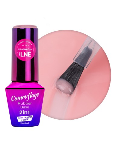 MollyLac Skin Colour Rubber Base 2in1 alusgeel maniküüriks 10 g