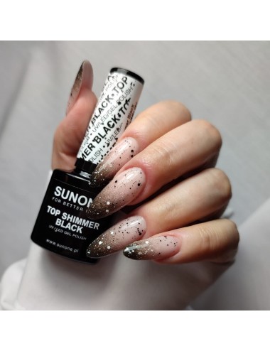 Sunone Top Shimmer Black pealisgeel geellakile 5 g