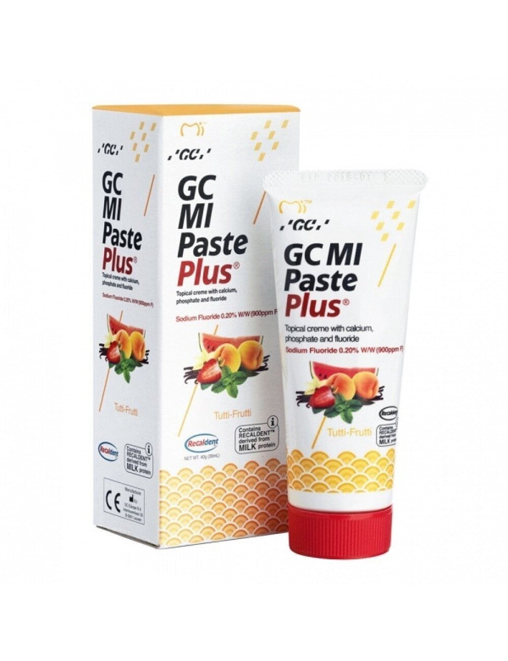 GC Tooth Mousse Recaldent remineraliseeriv hambakreem Tutti Frutti 35 ml
