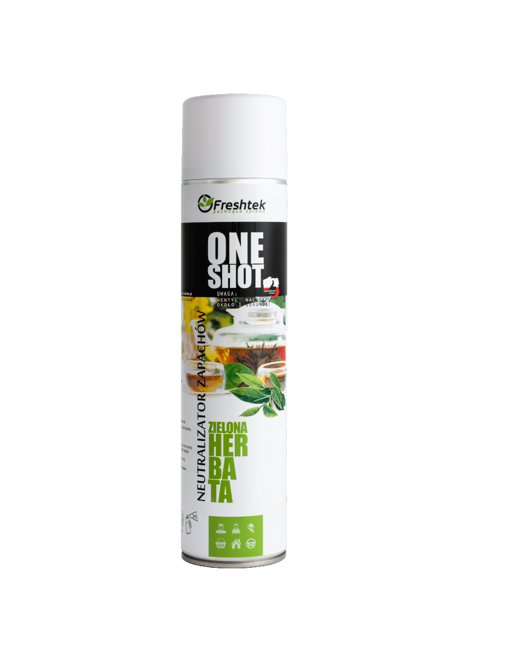 Freshtek ONE SHOT Green Tea õhuvärskendaja, 600 ml