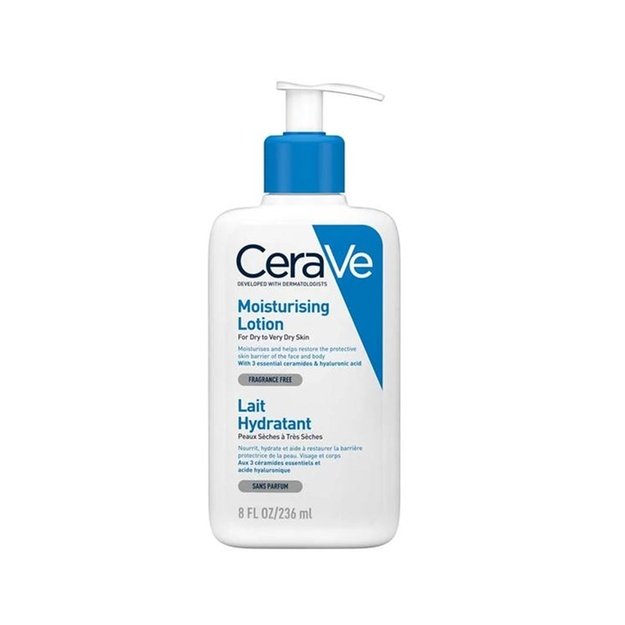 CeraVe niisutav näo- ja kehapiim kuivale ja tundlikule nahale, 236 ml