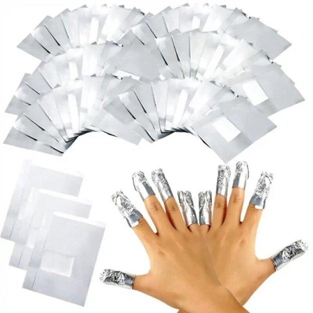 Gel-laki eemaldusfoolium Gel Lack Off, 100 tk