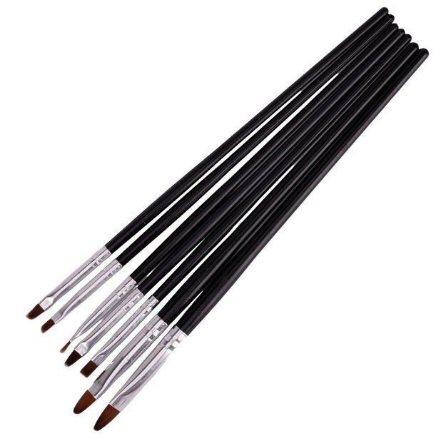 Geelpintslite komplekt küüntele, 7 tk