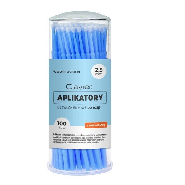Clavier kiuvabad aplikaatorid ripsmetele, 2,5 mm, 100 tk