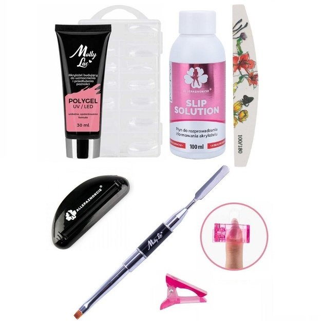 Polygel küünte pikendamise komplekt Peony