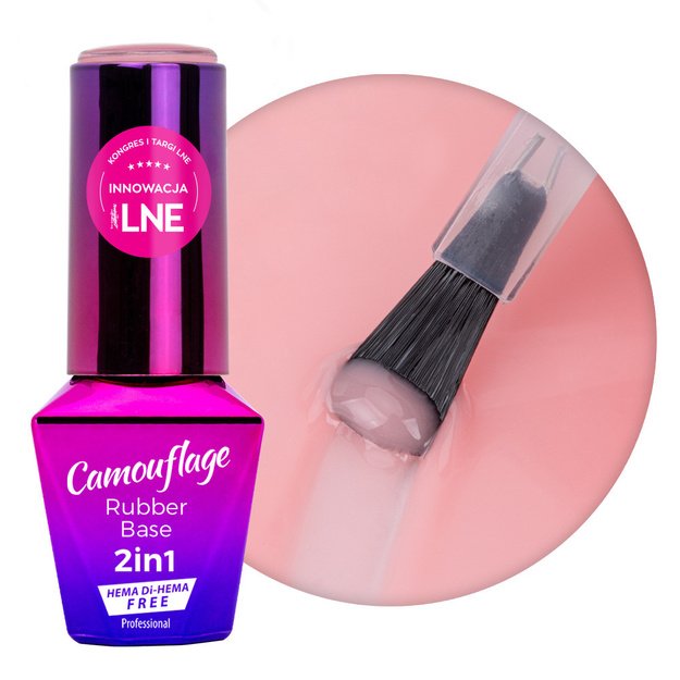MollyLac Skin Colour Rubber Base 2in1 maniküüri alusgeel, 10 g