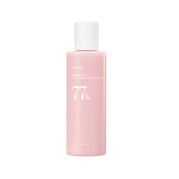 Anua Peach 77% Niacin Conditioning Milk niisutav näopiim virsikuekstrakti ja niatsiinamiidiga, 150 ml