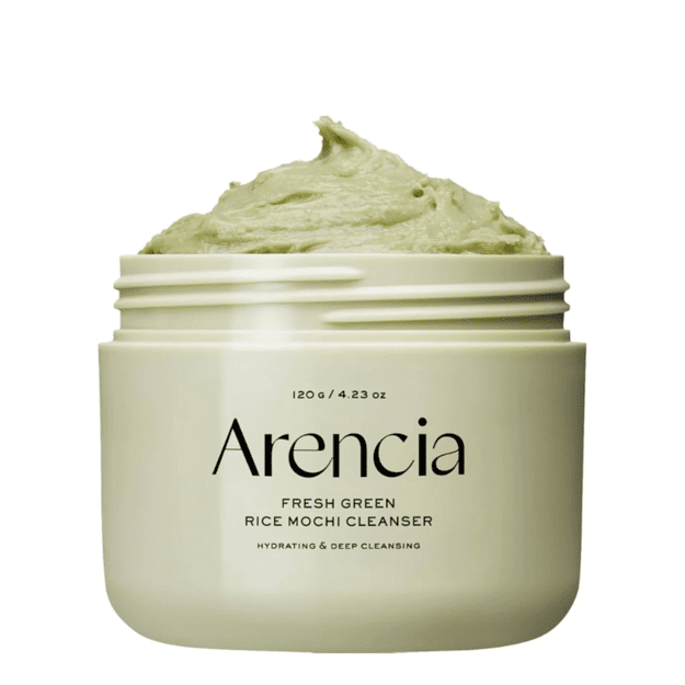Arencia Fresh Green Rice Mochi Cleanser – vahutav näopuhastusvahend ja mask riisi ning rohelise teega, 120 g