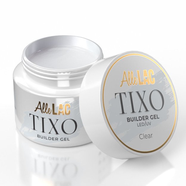 AlleLac Tixo Clear läbipaistev ehitusgeel küüntele, 45 g