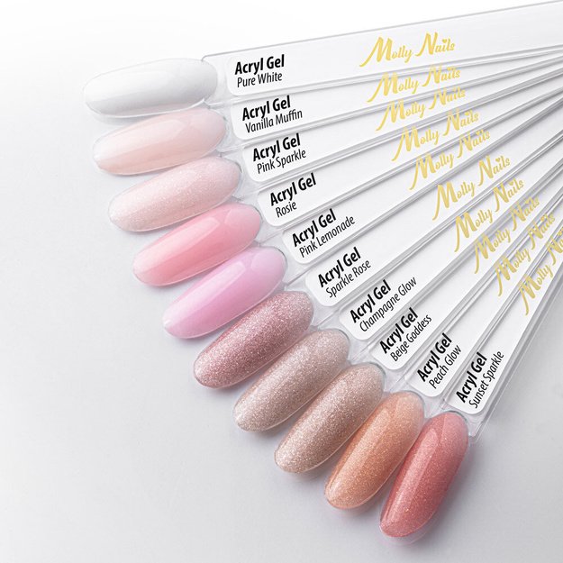 Molly Nails Polygel akrüülgeel Peach Glow, 30 ml