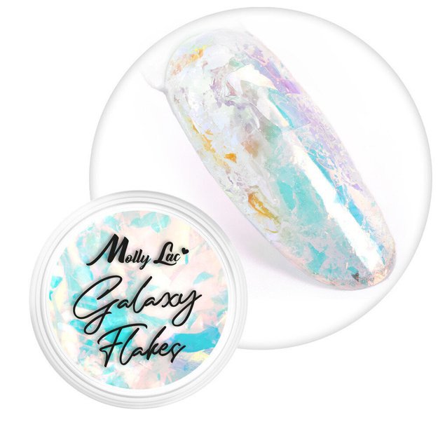 Galaxy Flakes Nr. 5 poolläbipaistvad küünehelbed
