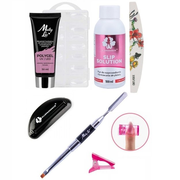 Polygel küünte pikendamise komplekt Bean Paste