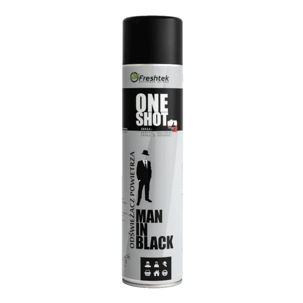 Freshtek ONE SHOT Man in Black kontsentreeritud õhuvärskendaja, 600 ml