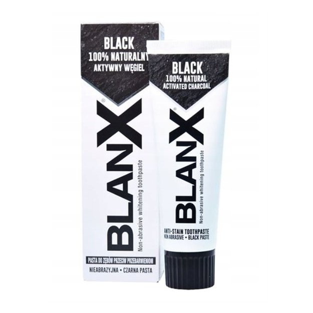 BlanX Black valgendav hambapasta aktiivsöega, 75 ml