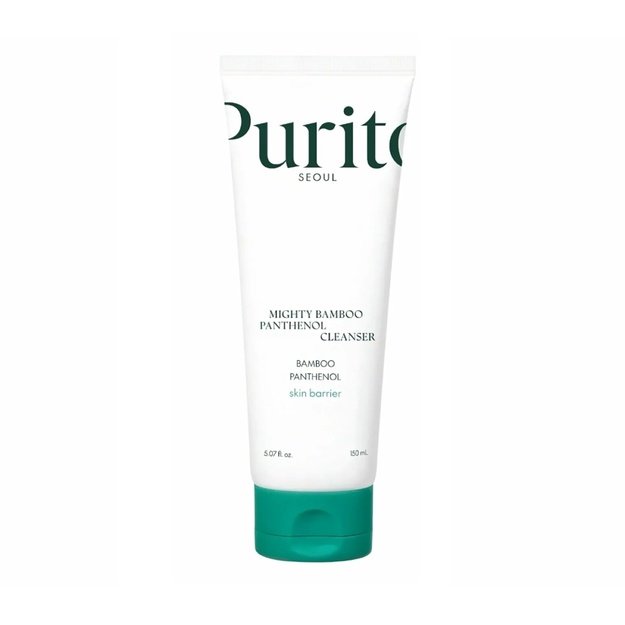 PURITO Mighty Bamboo Panthenol Cleanser – õrn näopuhastusvahend bambuseekstrakti ja pantenooliga, 150 ml