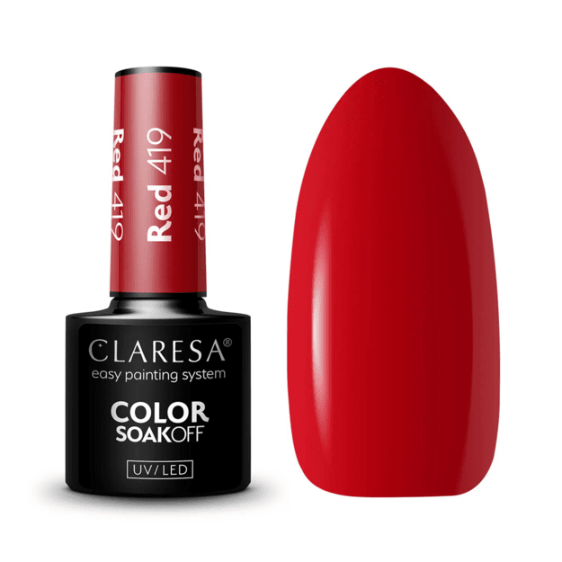 Claresa RED 419 geellakk küüntele 5 g
