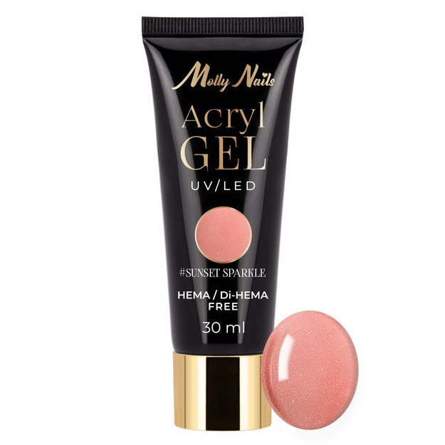 Molly Nails Polygel akrüülgeel Sunset Sparkle, 30 ml