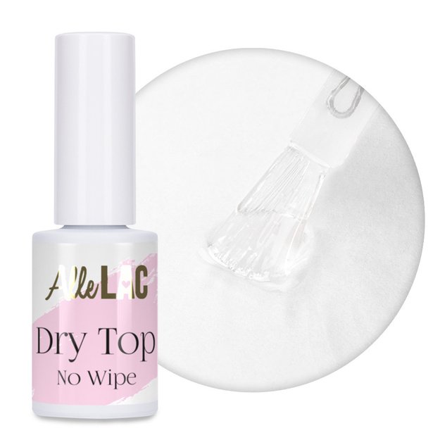 AlleLac Dry Top High Gloss No Wipe läikiv küünte pealislakk, 7 g