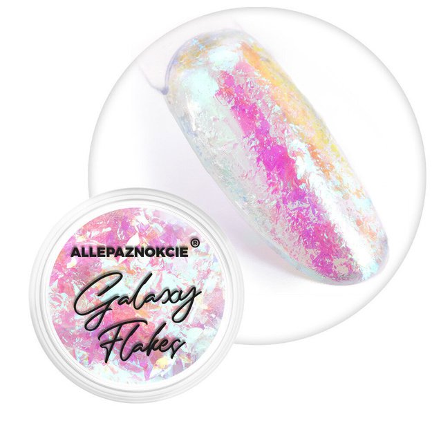 Galaxy Flakes Nr. 3 poolläbipaistvad küünehelbed