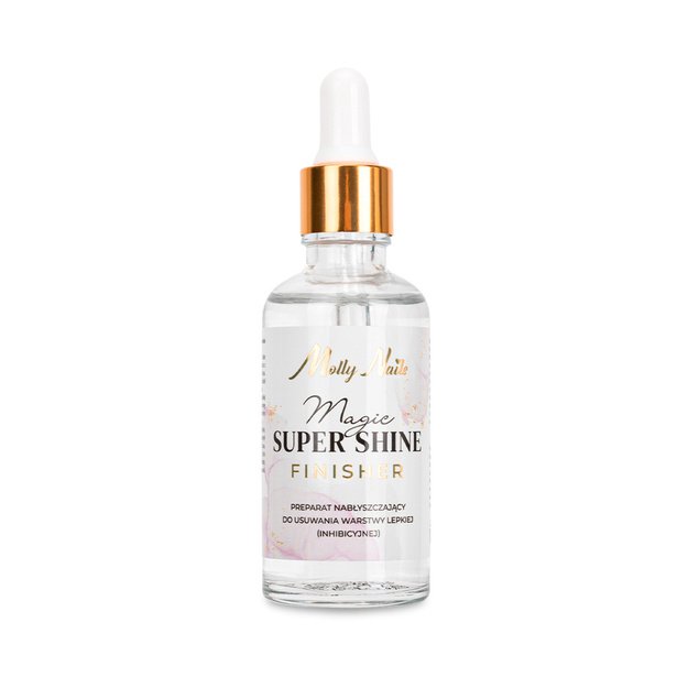 Molly Nails Magic Super Shine Finisher lõhnastatud cleaner pipetiga, 50 ml