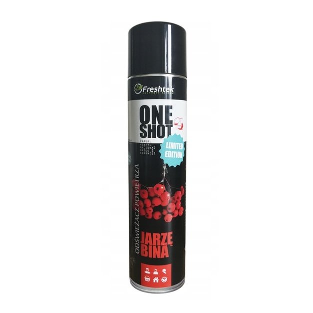 Freshtek ONE SHOT pihlakamarjalõhnaline õhuvärskendaja, 600 ml