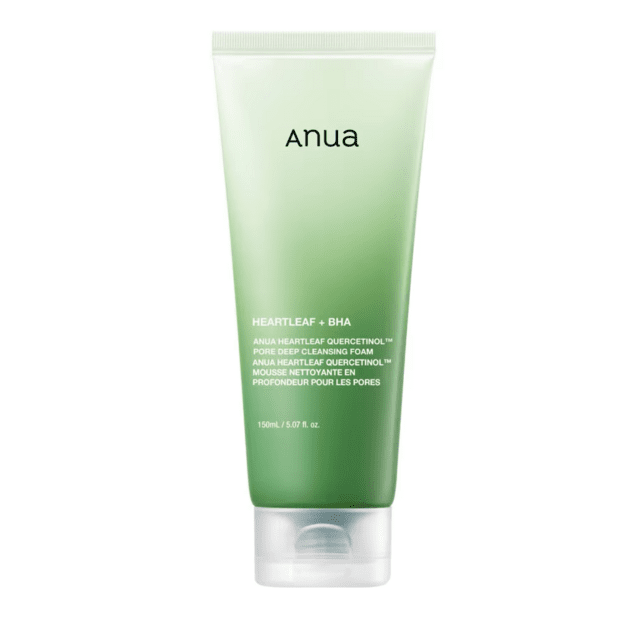 Anua Heartleaf Quercetinol Pore Deep Cleansing Foam sügavpuhastav näopuhastusvaht pooride hoolduseks, 150 ml