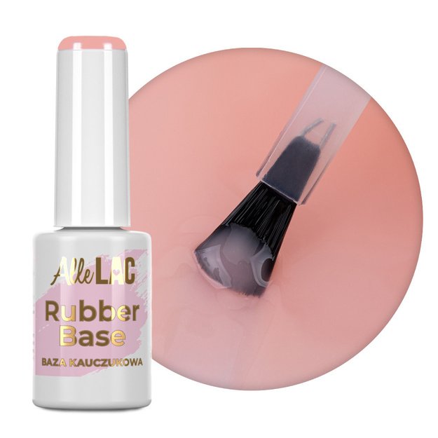 AlleLac Soft Peach Nr. 5 toonitud kummibaas HEMA/Di-HEMA Free, 7 g