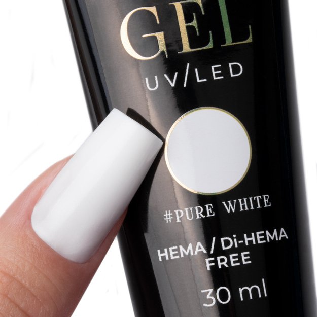 MollyNails White polygel, 30 ml