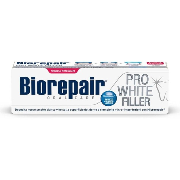 Biorepair Pro White Filler valgendav hambapasta, 75 ml