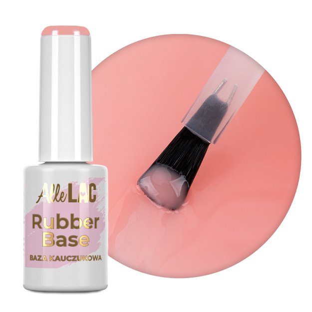 AlleLac Juicy Peach Nr. 6 värviline kummibaas HEMA/Di-HEMA Free, 7 g