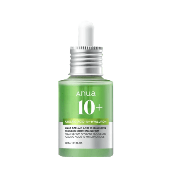 Anua Azelaic Acid 10 Hyaluron Redness Soothing Serum Green rahustav näoseerum 10% aselaiinhappega, 30 ml