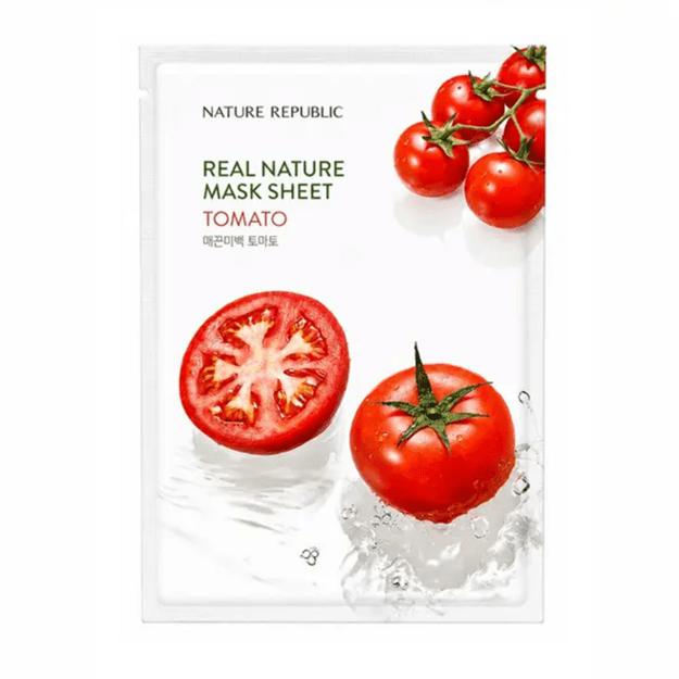 Nature Republic Real Nature Sheet Mask Tomato – tomatiekstraktiga kangasmask näole, 23 ml