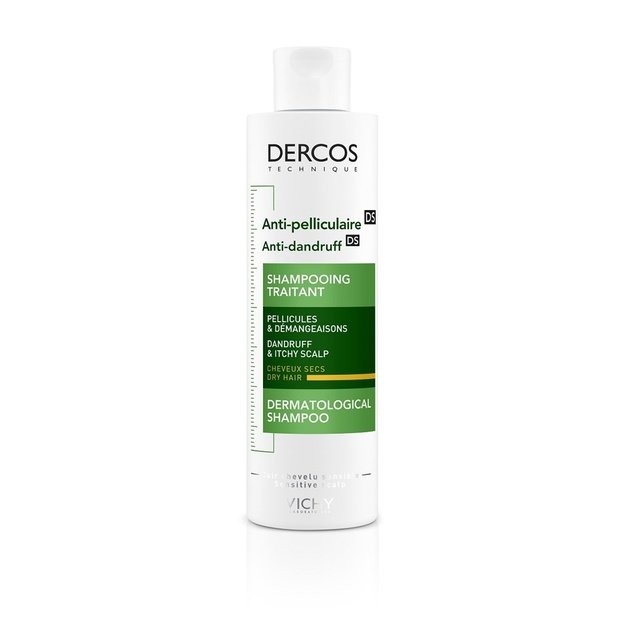 Vichy Dercos Anti-Dandruff kõõmavastane šampoon kuivadele juustele, 200 ml