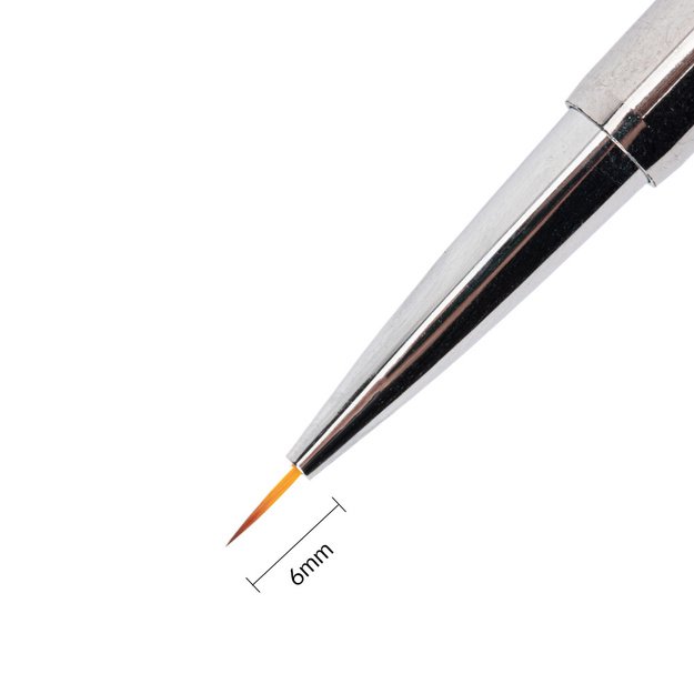AlleLac roosa kahepoolne küünte kaunistamise pintsel 6 mm ja 12 mm