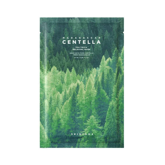 SKIN1004 Madagascar Centella Tea-Trica Relaxing Mask – rahustav kangasmask probleemsele nahale, 24 ml