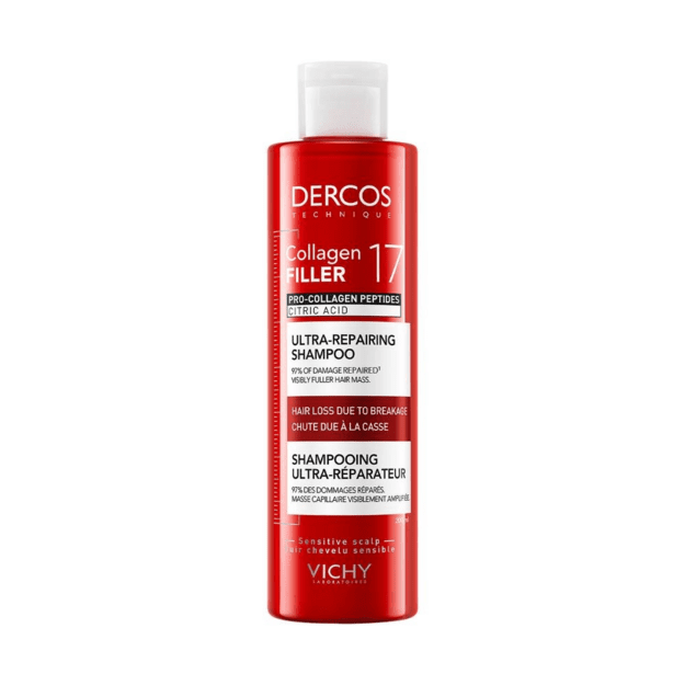 Vichy Dercos Collagen 17 Filler taastav šampoon juustele, 200 ml