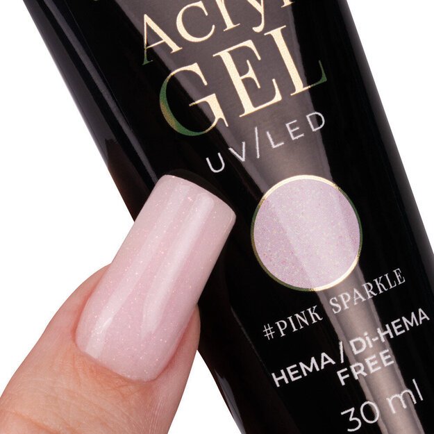 Molly Nails Polygel akrüülgeel Pink Sparkle, 30 ml