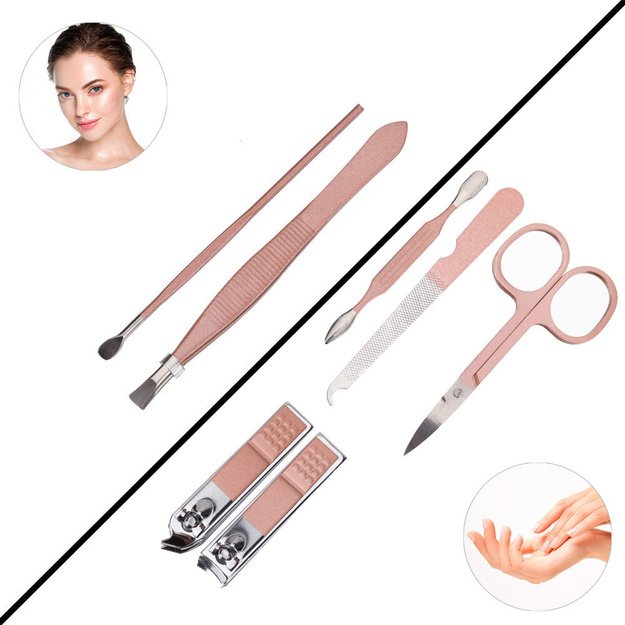 Maniküüri-pediküüri komplekt, 7 tk