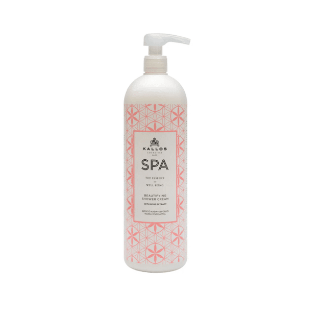 Kallos Spa Beautifying dušikreem roosi ekstraktiga, 1000 ml