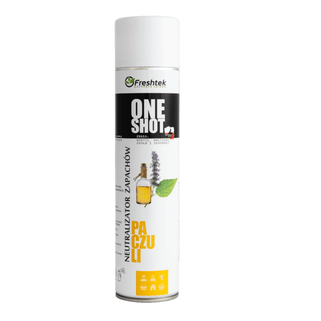 Freshtek ONE SHOT patšuli lõhnaline õhuvärskendaja, 600 ml