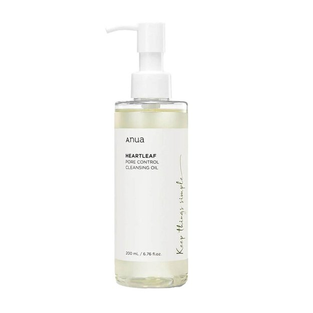 Anua Heartleaf Pore Control Cleansing Oil puhastav näoõli pooride hoolduseks, 200 ml