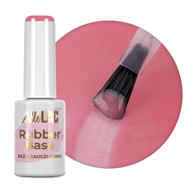 AlleLac Nudelicious Nr. 8 värviline kummibaas HEMA/Di-HEMA Free, 7 g