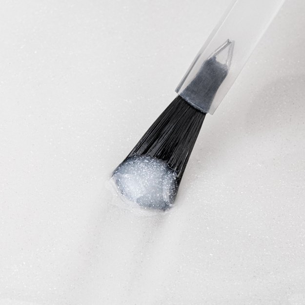 NTN Premium Fiber Overlay Gel Milky Glitter küünte modelleerimisgeel mikrokiuga, 7 g